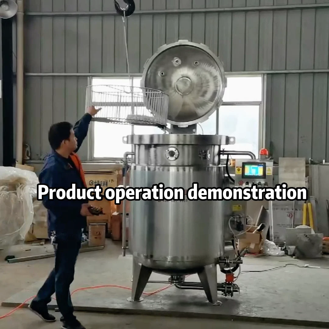 New Type Industrial Cooking Machine Full Automatic Pressure Cooker Pot