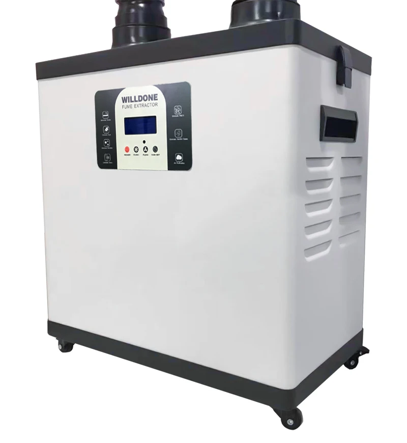 C200Y Portable High Power Dual Arms Soldering Welding Smoke Extractor Beauty Salon Fume Extractor