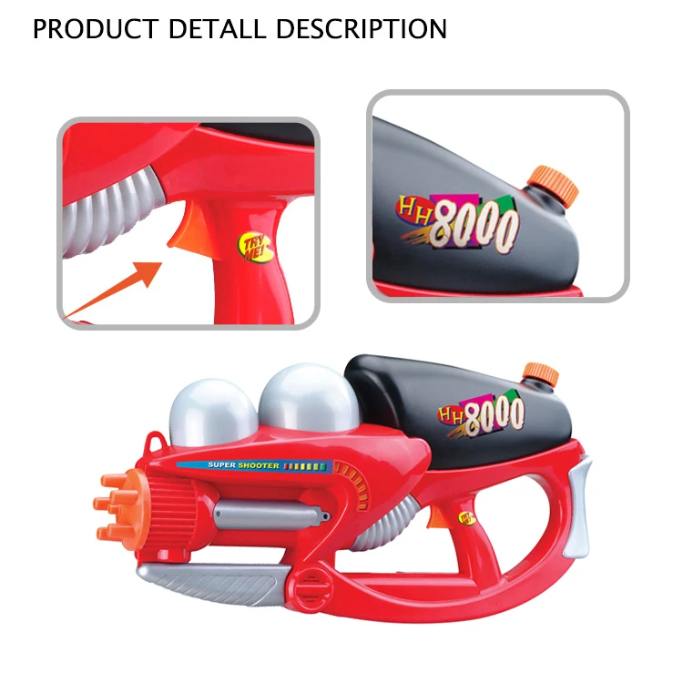 2000 ML Big Children Water Gun Toy 8000 High Pressure Plastic Gun Toy Water