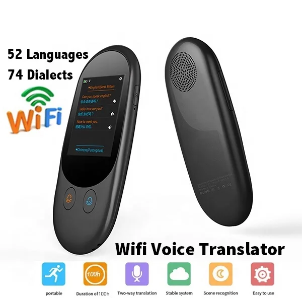 Сенсорный переводчик портативный карманный 52 языков оффлайн онлайн Лучший умный голосовой