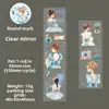B Blanc miroir transparent