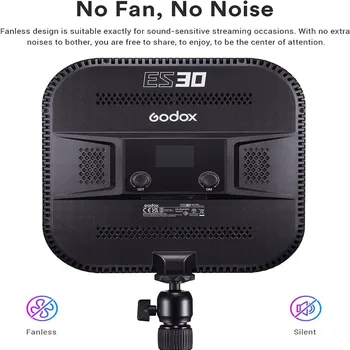 GODOX ES30 Light for Studio Desk Light for Live Streaming with Extendable Desk Stand Brightness 2800-6500k Color Temperature detail image