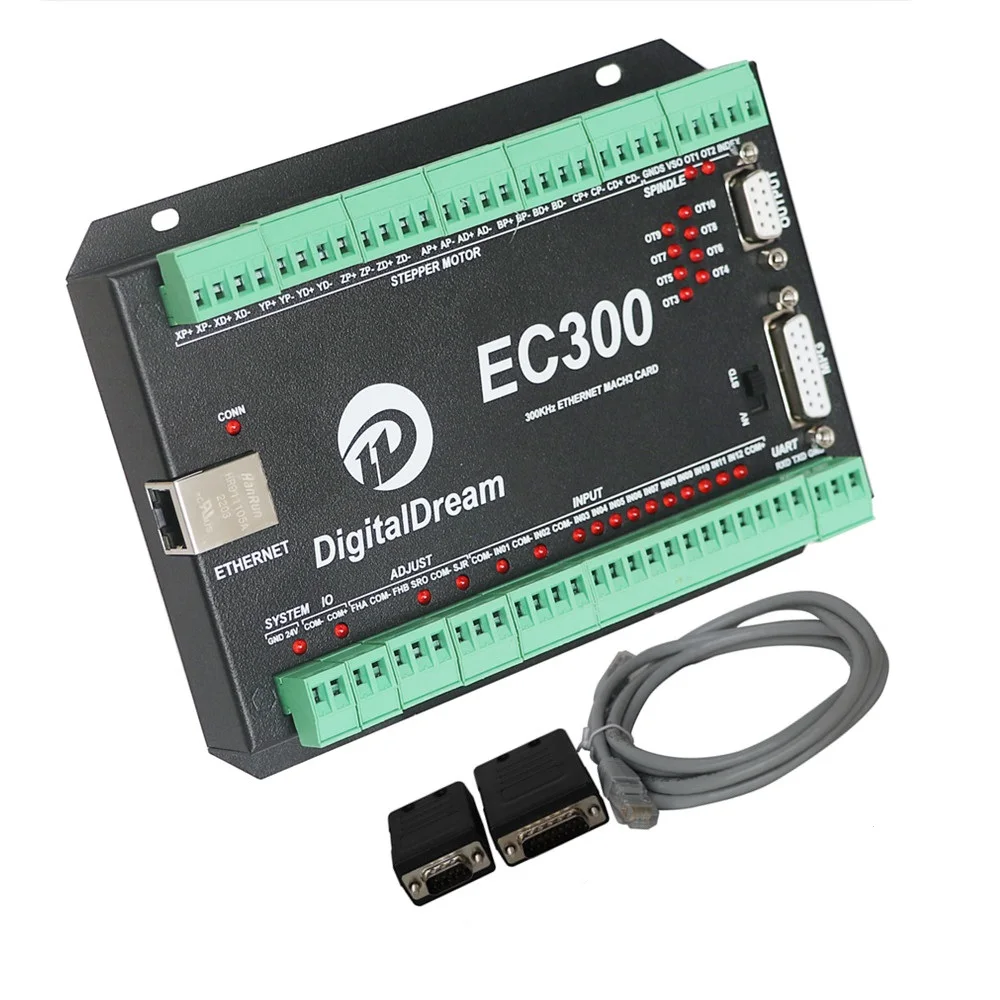 Digital Dream Mach 3 CNC Controller EC300 3Axis Breakout Board With Ethernet Communication  for Wood CNC Router