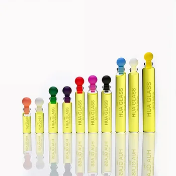 Best Selling 0.5ml 1ml 1.5ml 2ml 3ml 5ml Mini Glass Perfume Bottle Sample Perfume Bottle With Colorful Plastic Stopper