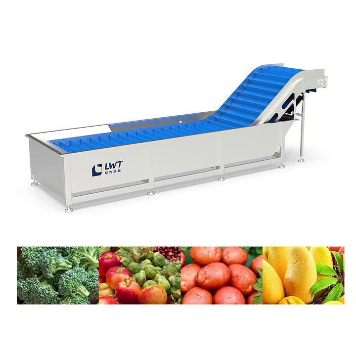LWT Full Automatic Vegetable Fruit Sorting Cutting Washing Drying Processing Line Fruit Vegetable Washer Processing Machines