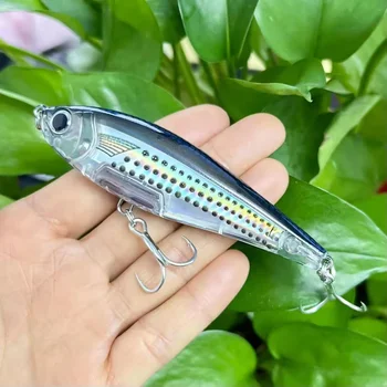 3D Inshore 90ss Topwater Pencil Lures CHEERY for Fishing 70mm 8g Bass Zander Pike Saltwater Artificial Fish Bait – Popper – view 4
