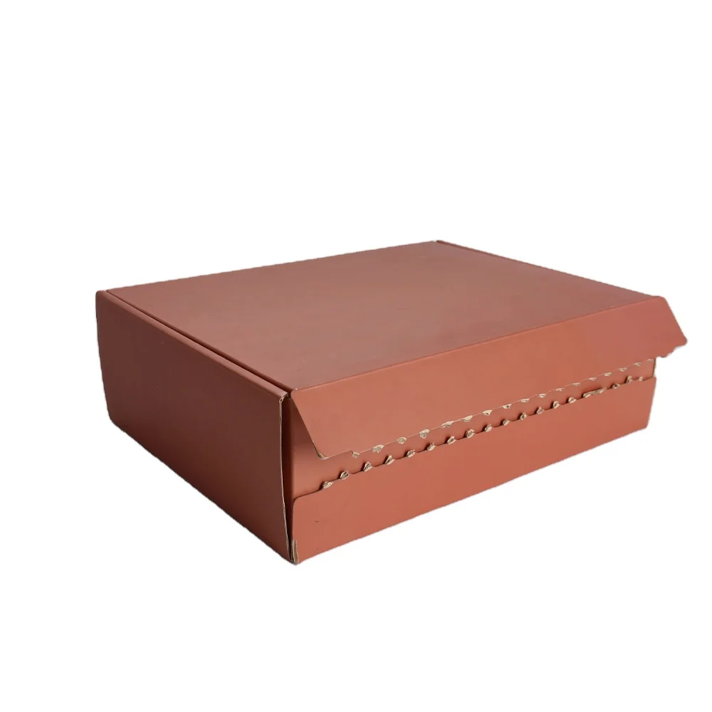 product custom recyclable corrugated paper packaging self sealing mailer shipping box tear strip printing eco friendly paper box-2