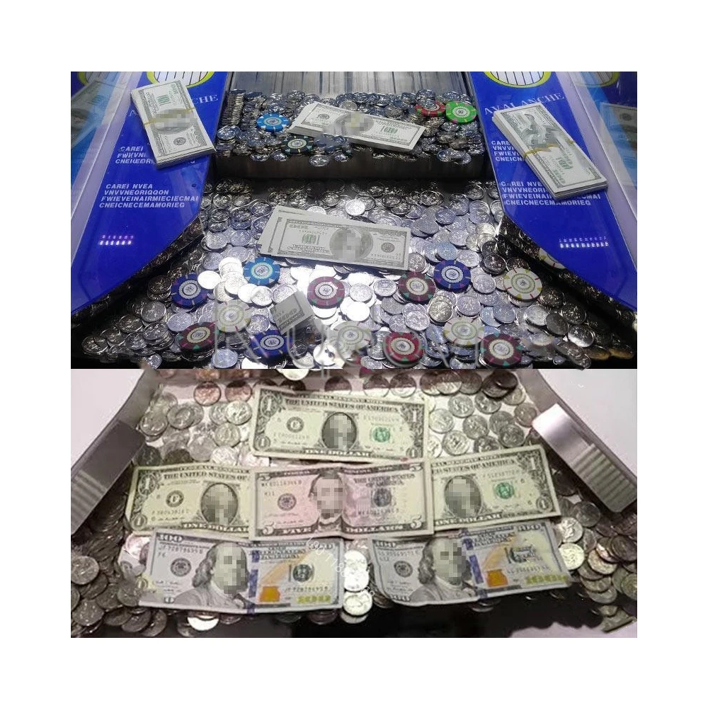 소형 전자 카니발 유원지 운이 좋은 동전에 의하여 운영하는 아케이드 동전 dozer 내무반 게임 기계 동전 pushcoin 미는 사람  기계