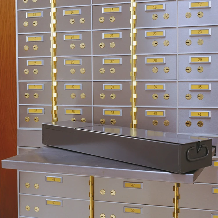 CEQSAFE Stainless Steel Commercial Safe Deposit Box for Bank Vault Safe Box