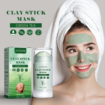 Custom Private Label Oem Green Tea Deep Skin Cleansing Smear Stick 40 Ace Masks to Remove Wrinkles Facial Firming Care 3 Years