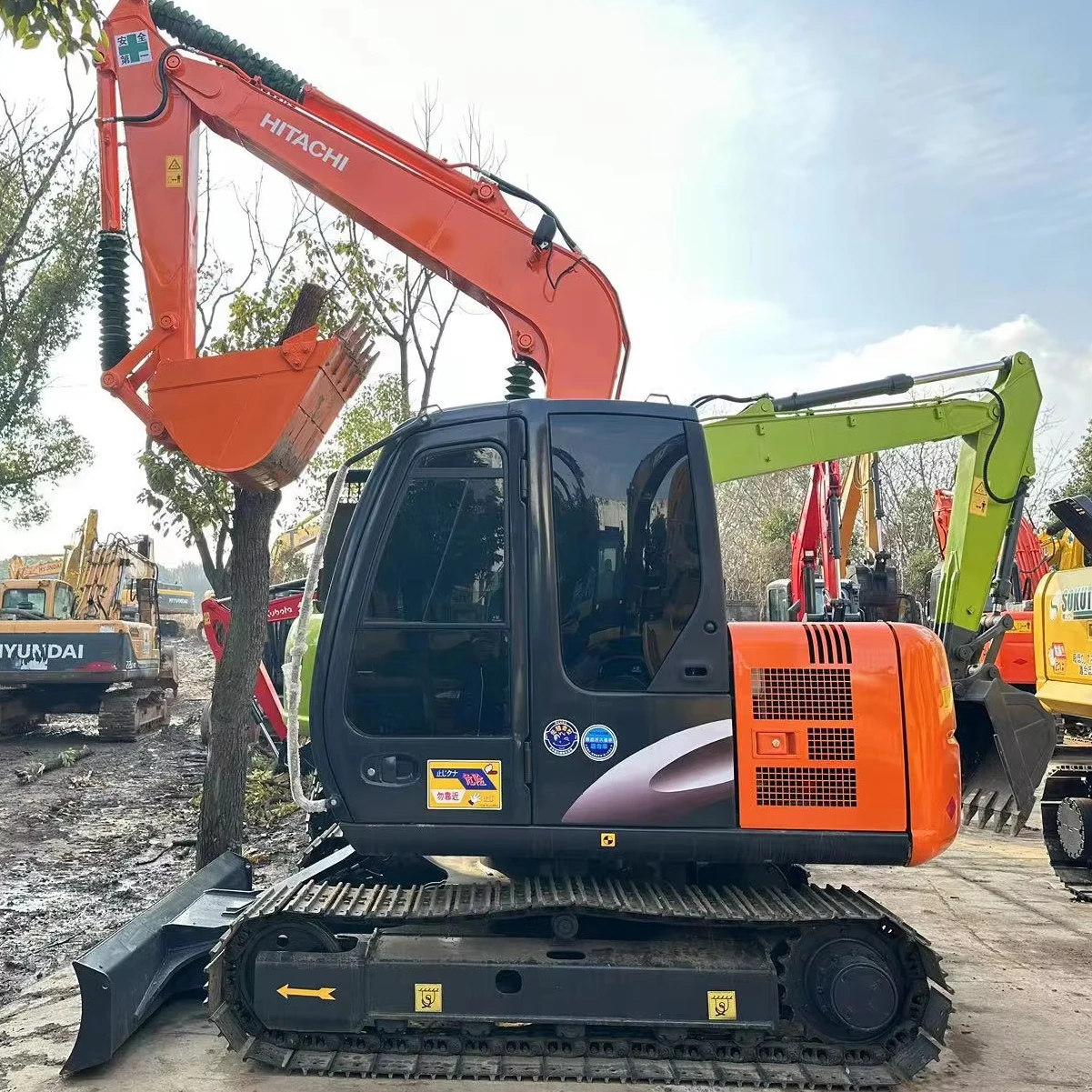 Japan Made Hitachi ZX70 Crawlewr Excavator , Hitachi Digger