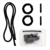 Extra-long curling iron-satin black