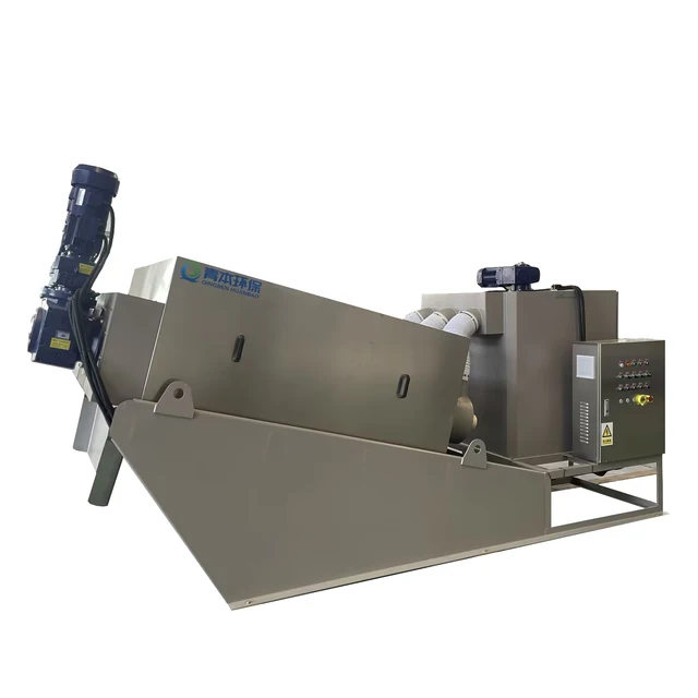 water treatment machinery Sludge treatment Equipment Screw Press Sludge Dewatering Machine