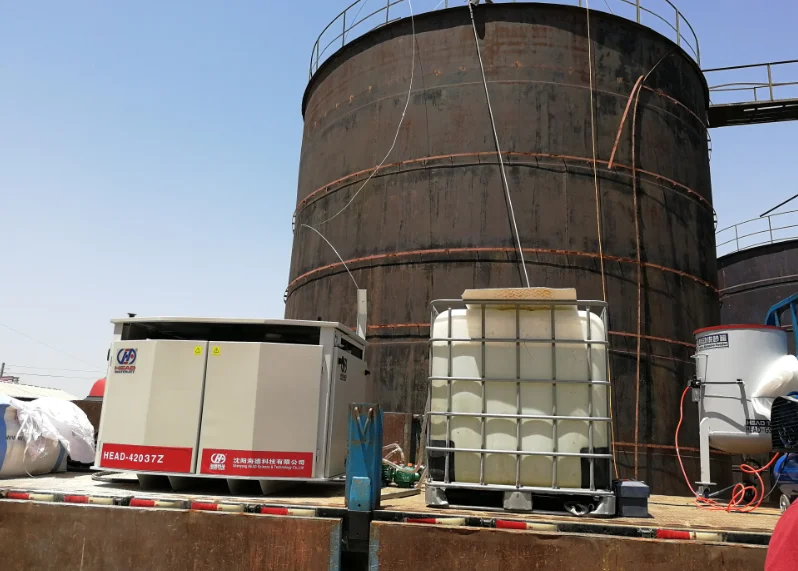 Complete System to Cut Openings in Oil tank Portable Mobile Water Jet Cutting Machines