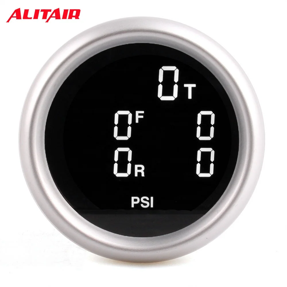 52mm Air Suspension Pressure Gauge Psi And Bar Air Ride Gauge With 5
