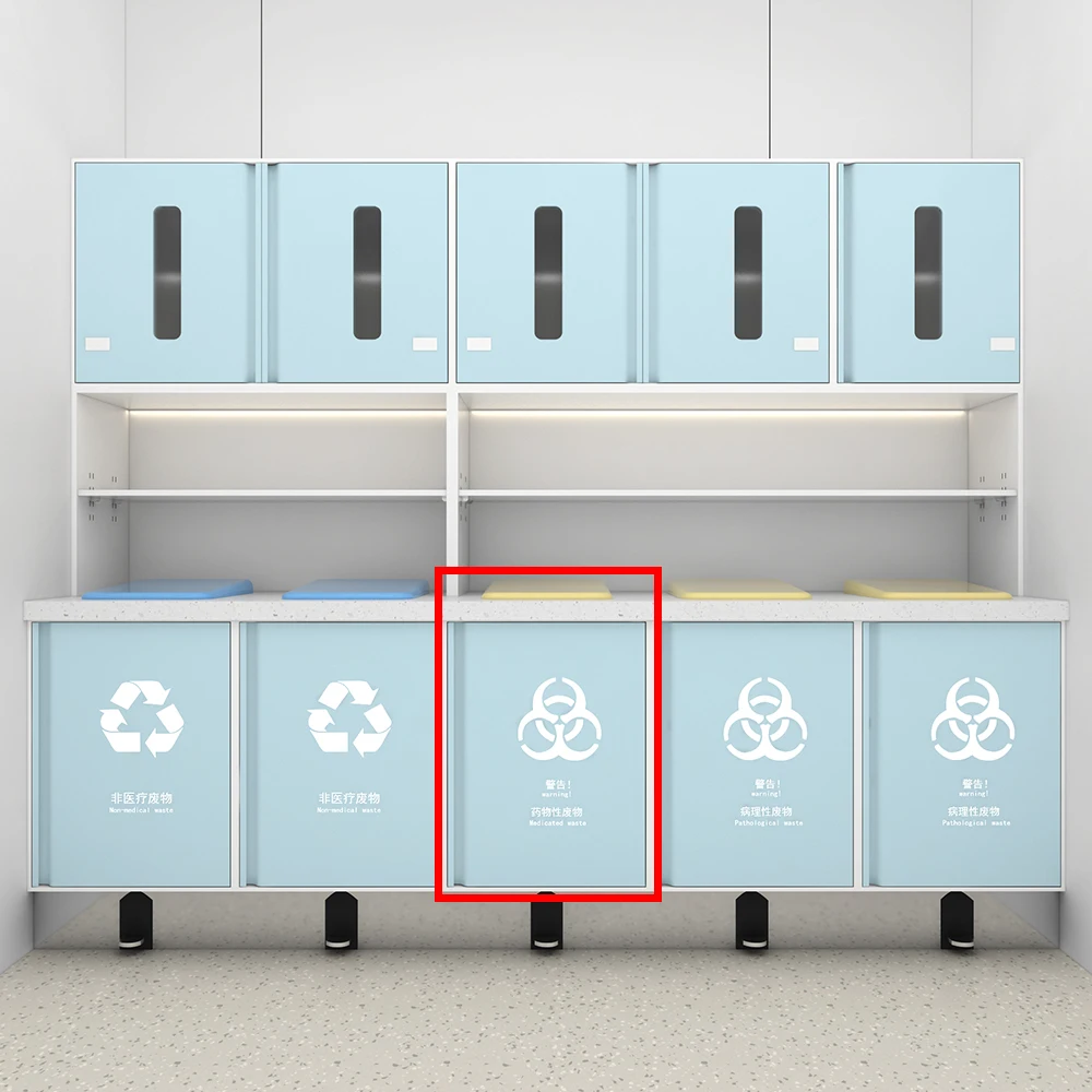 Modern Stainless Steel Hands-Free Trash Can for Home and Commercial Use for School Bedroom Gym and Hospital Cabinets 4