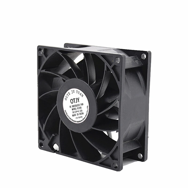 9238s Oil Cooling Fan Oil Containing Brushless Fantwo Ball Bearing Brushless Fan 92x92x38mm 12v