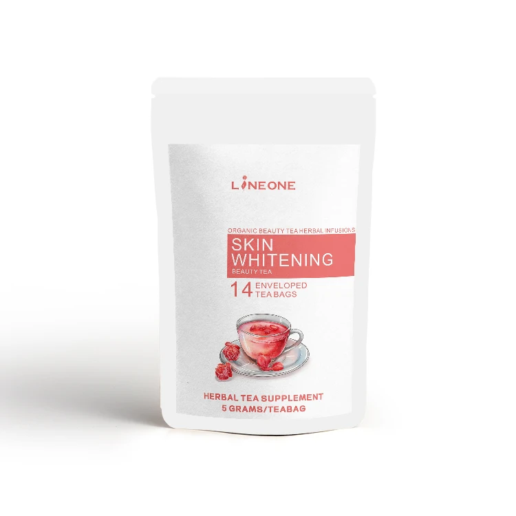 Customize label Small MOQ skin whitening tea skin health tea collagen burn tea