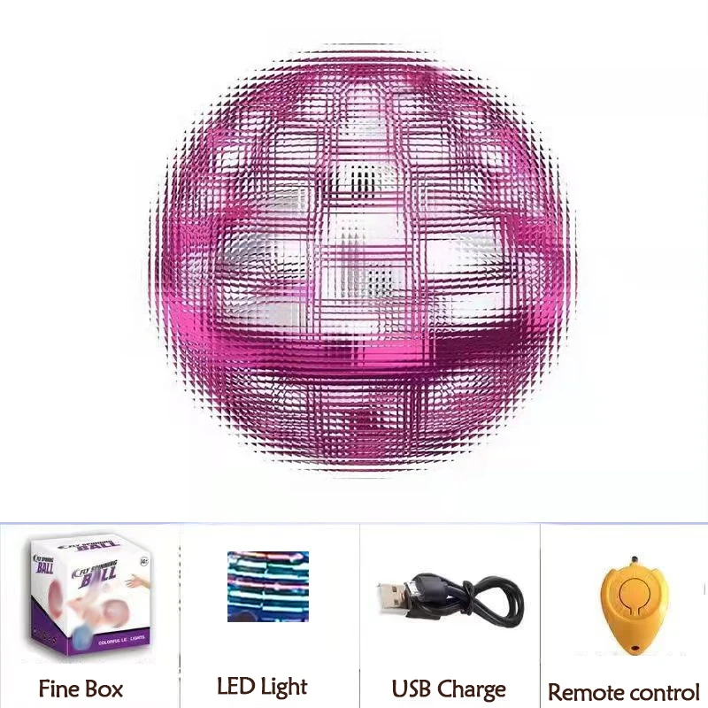 2022 горячий Летающий Спиннер, мини-Дрон-бумеранг, шар-бумеранг, волшебный 360, вращающийся, светодиодный летающий шар