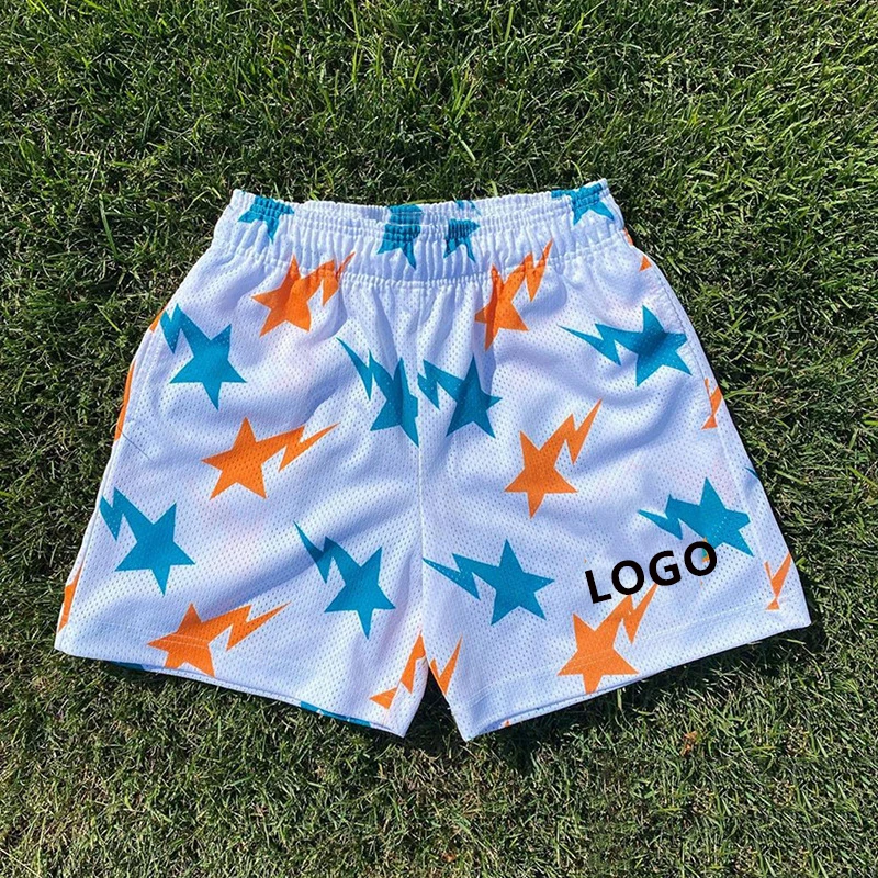 3D custom men printed pants summer pure color beach wear wholesale loose men's swimming shorts with pocket45_voghion.com
