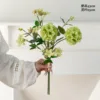 Green large windmill fruit-small pear blossoms-moneywort bouquet