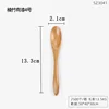 Natural bamboo spoon No. 4 (plant-based lacquer)