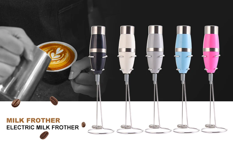 Handle Electric Battery Operated Milk Coffee Powder Mixer Cappuccino