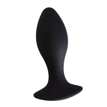 Silicone sex toys black big vibration butt anal plug vibrator for plug anal