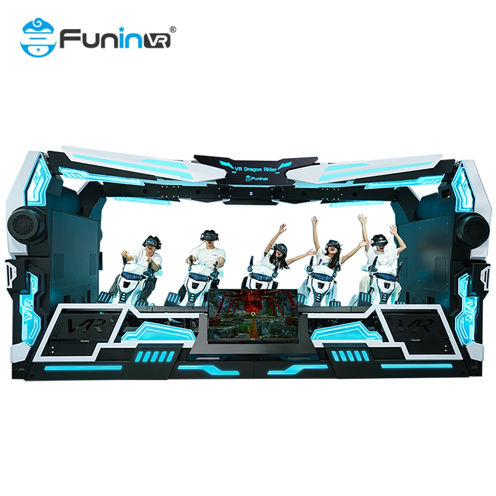 FuninVR Virtual Reality Simulator Price Vr Arcade Game Machine Dark mars  Seats 9d VR Simulator