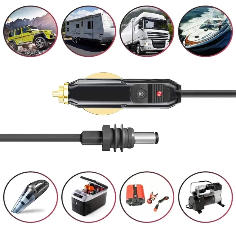 product starlink mini dc power cable dc car charger cord replacement extension accessories car cigarette lighter to plug to connector-2