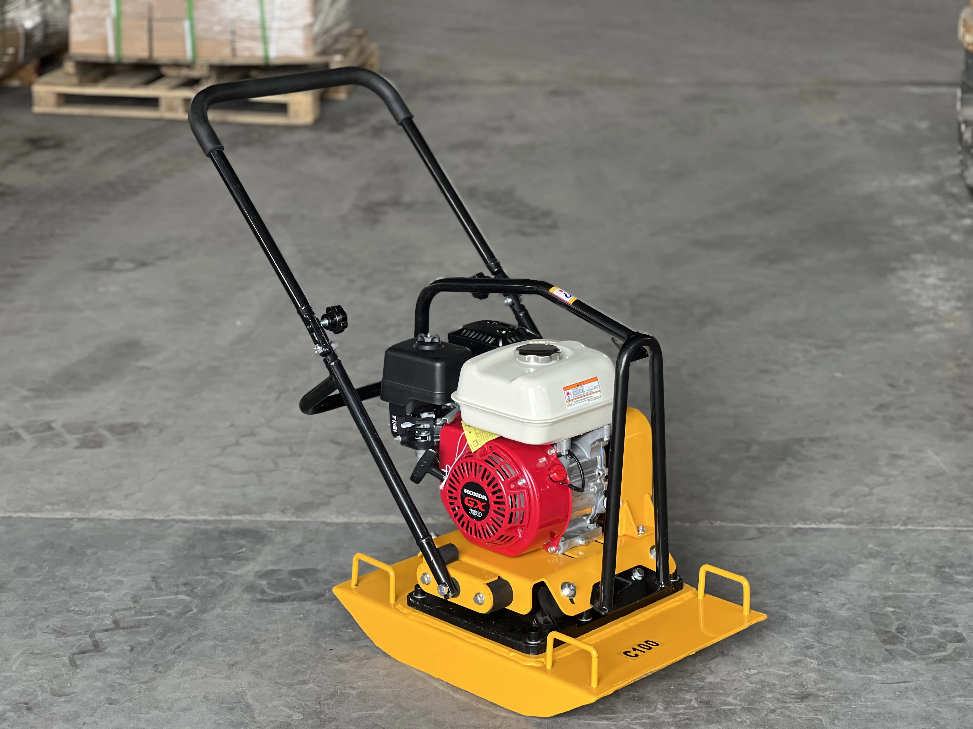 Robin Engine Vibratory Compact 90kg Asphalt Vibrating Compact Plate ...