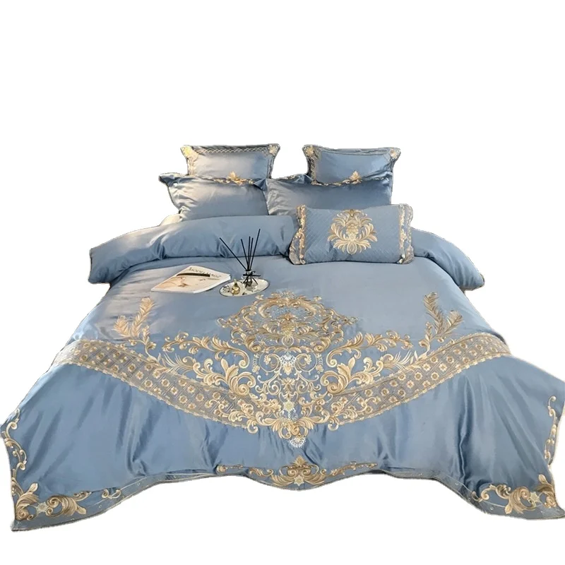 Hypoallergene Effen Kleur 100% Katoen Quilt Beddegoed Set Stof