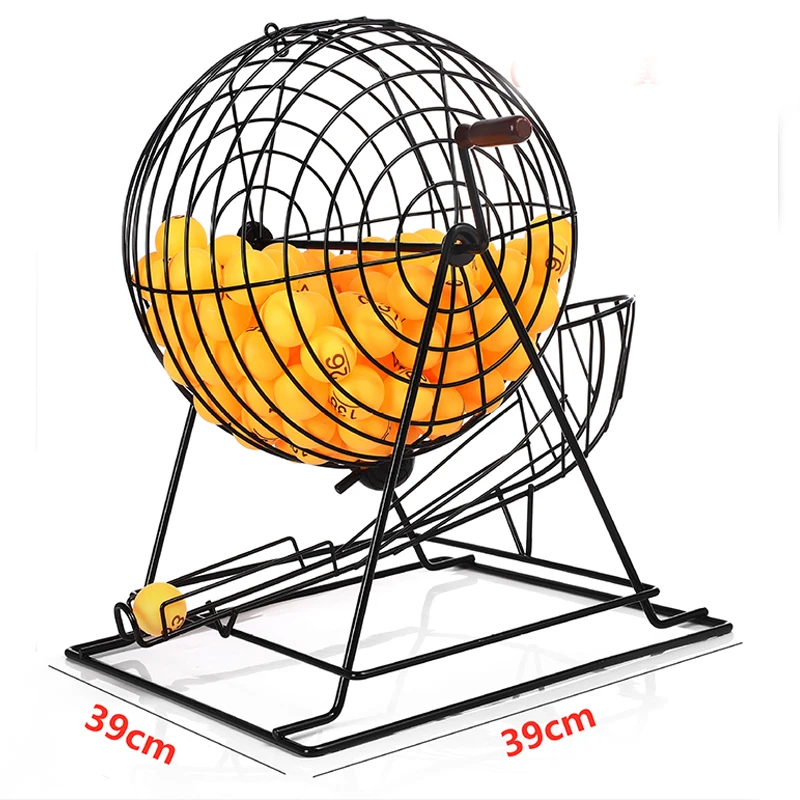 Металлическая клетка, Набор для игры в лотереи, выбор мячей, игры в бинго