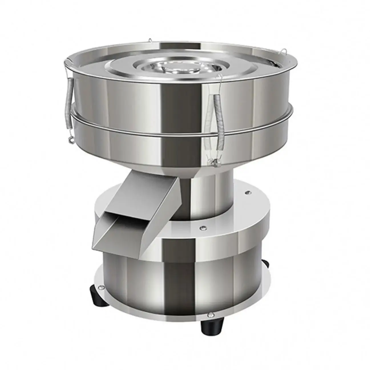TEBAK 2800 Mesh Stainless Steel Circular Vibration Screening Machine Flour Powder Food Filtering Machine