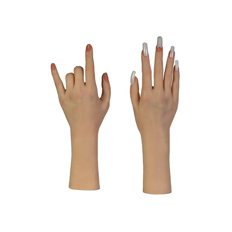 nails display mannequin realistic practice silicone