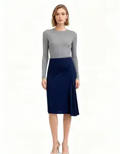 Women's a Line Office Skirt Elegant Office Skirts for Ladies Women Formal Workwear Midi Skirt