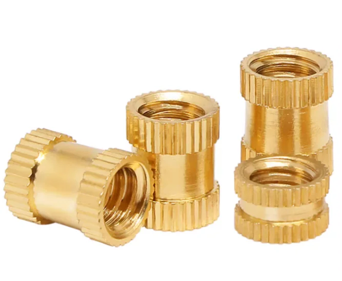 product fast supply speed brass knurled thread insert for plastic through hole threaded insert nut for insert molding-62