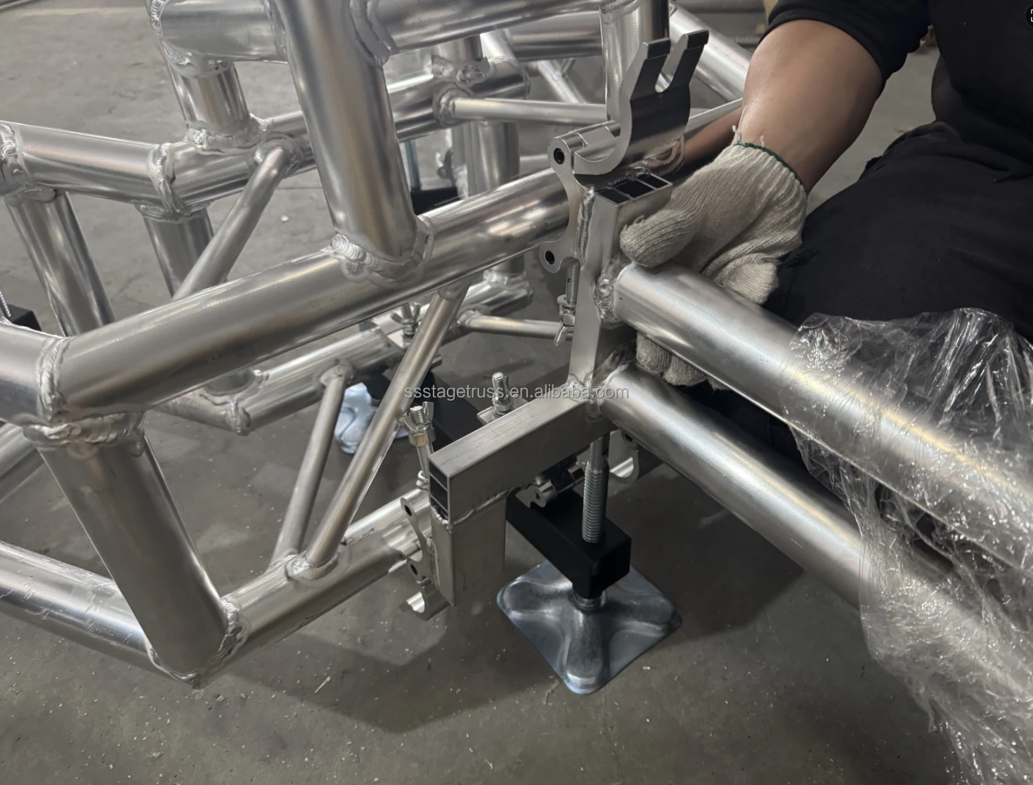 product aluminum line array truss stand lifting tower for speaker-11