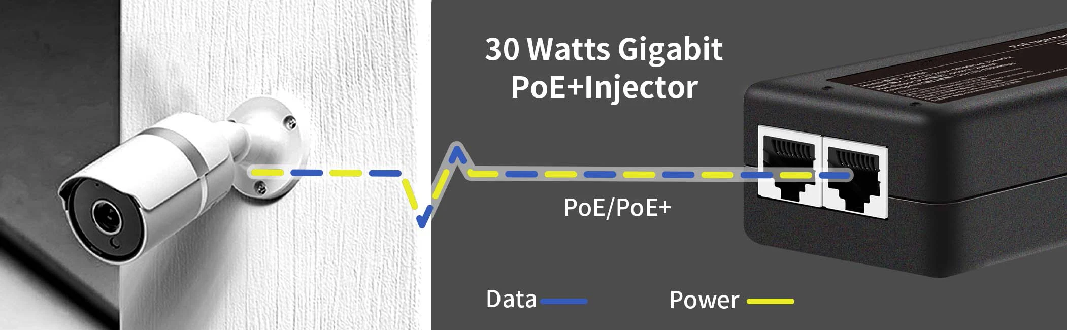60W PoE 인젝터 듀얼 포트 RJ45 어댑터 데스크탑 PoE 전원 어댑터| Alibaba.com