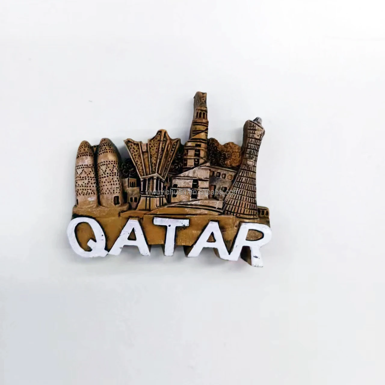 Promotional Custom 3d Resin Fridge Qatar Souvenirs Fridge