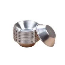 Metal Egg Tart Molds Tiny round Nonstick Puto Cup Mold Pans for Baking Tartlets Pies Cakes Cookies