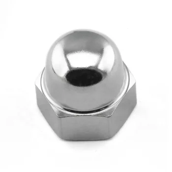 M10x1.25mm 17mm  Stainless Steel Dome Cap Nuts