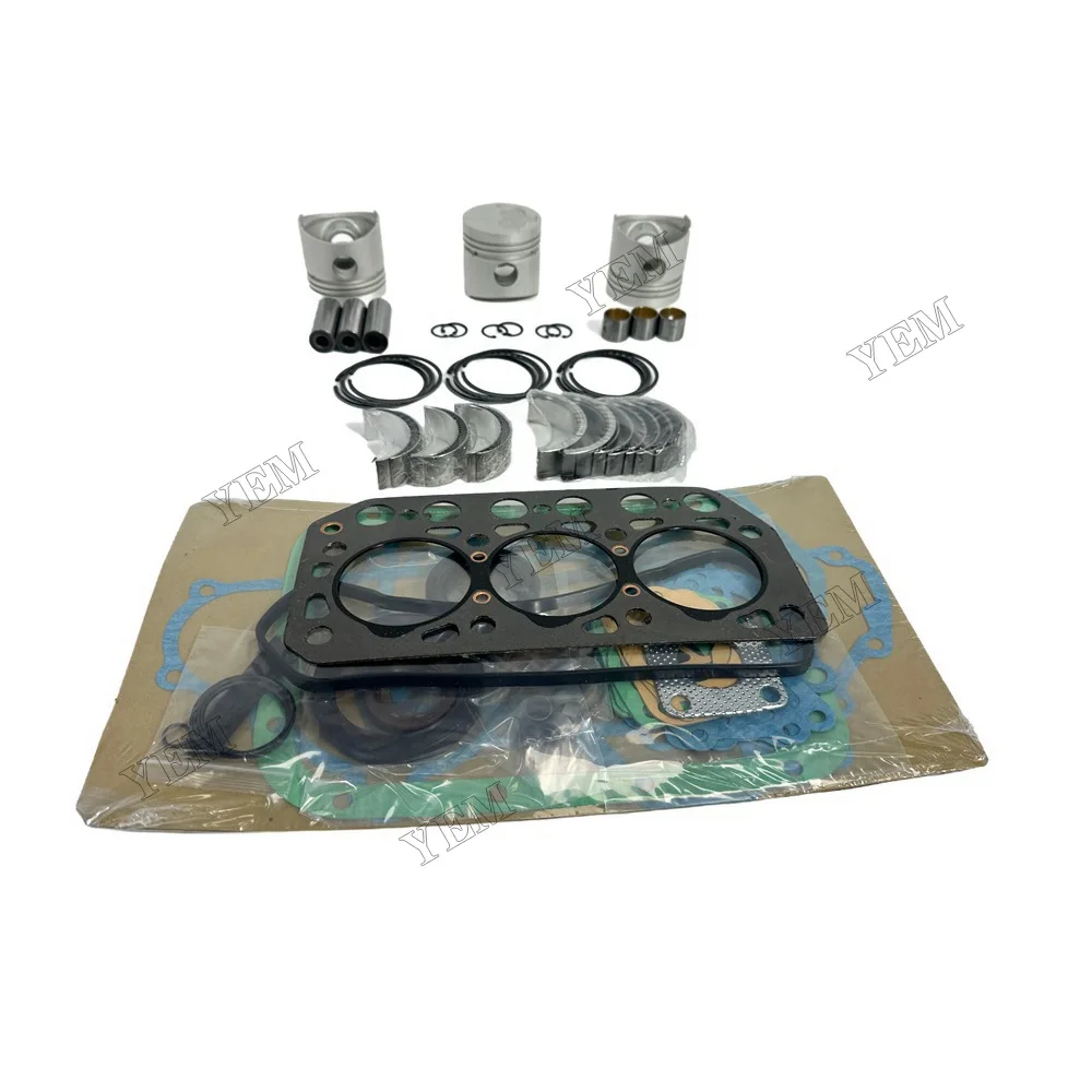 Engine Rebuilding Kit With Cylinder Gasket Set Piston Rings Bearings for Mitsubishi K3E Engine Replacement Parts 3