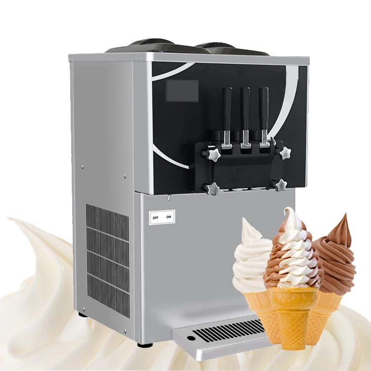 3色対応業務用アイスクリームマシン ダブルホッパー ウェドリンク