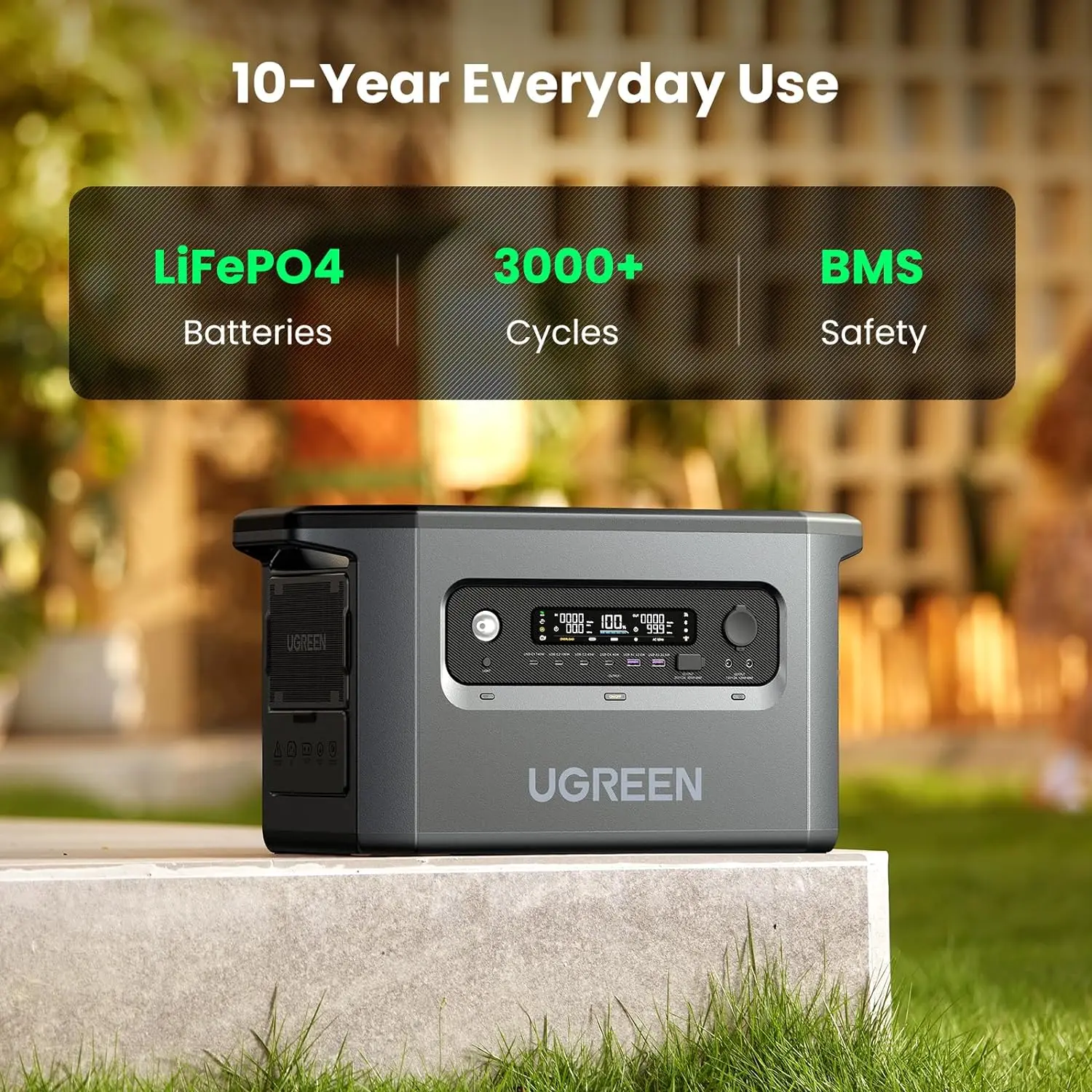 UGREEN ポータブル電源 PowerRoam GS2200 2048Wh LiFePO4 パワー