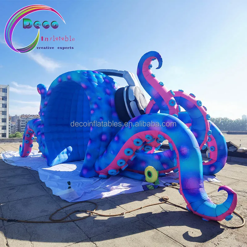 Giant Inflatable Stage Inflatable Dj Octopus Stage for Music Props