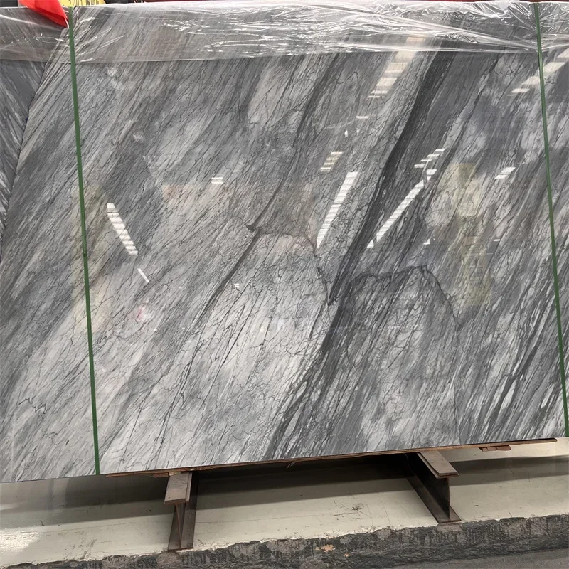 최고 품질의 맞춤형 라인 그레이 대리석 타일, 실내 바닥 및 벽 디자인용