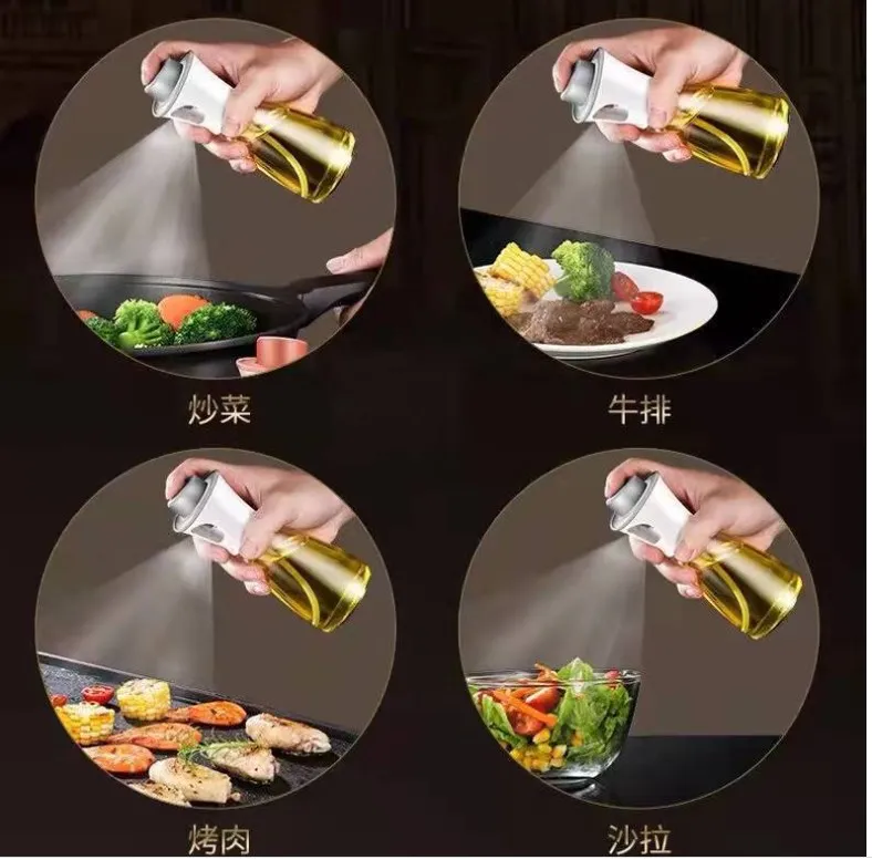 Glass Olive Oil Dispenser Bottles Oil Sprayer for Cooking Widely Used for Air Fryer BBQ Baking Salad manufacture