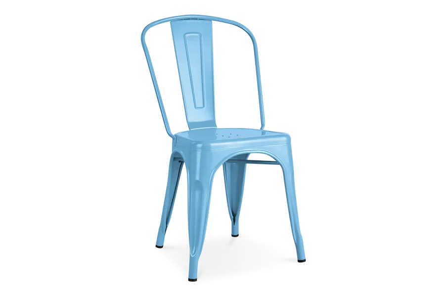 Промышленный современный Штабелируемый дешевый круглый черный стальной металлический обеденный