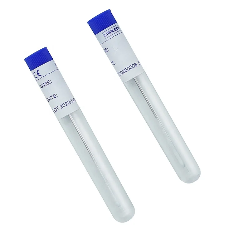 Microbiological Medical Disposable Sterile Transport Swab Individually Wrapped Sampling Collection Swabs Sterile Male Swab Stick